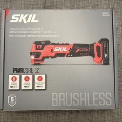 (NEW) SKIL Brushless, Cordless 12V Oscillating Tool Kit 