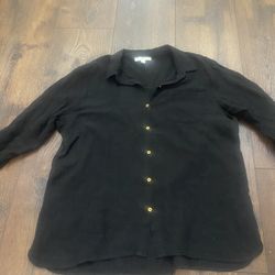 Womens Black Shirt Size Large By Anne Klein #12