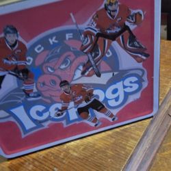 Rockford  Icehogs  Metal lunchbox 