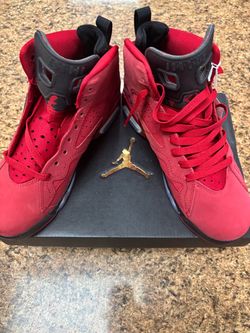 Air Jordan 6 Retro Red Black Sneakers
