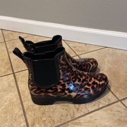 Jeffrey Campbell Rubber Cheetah Boots