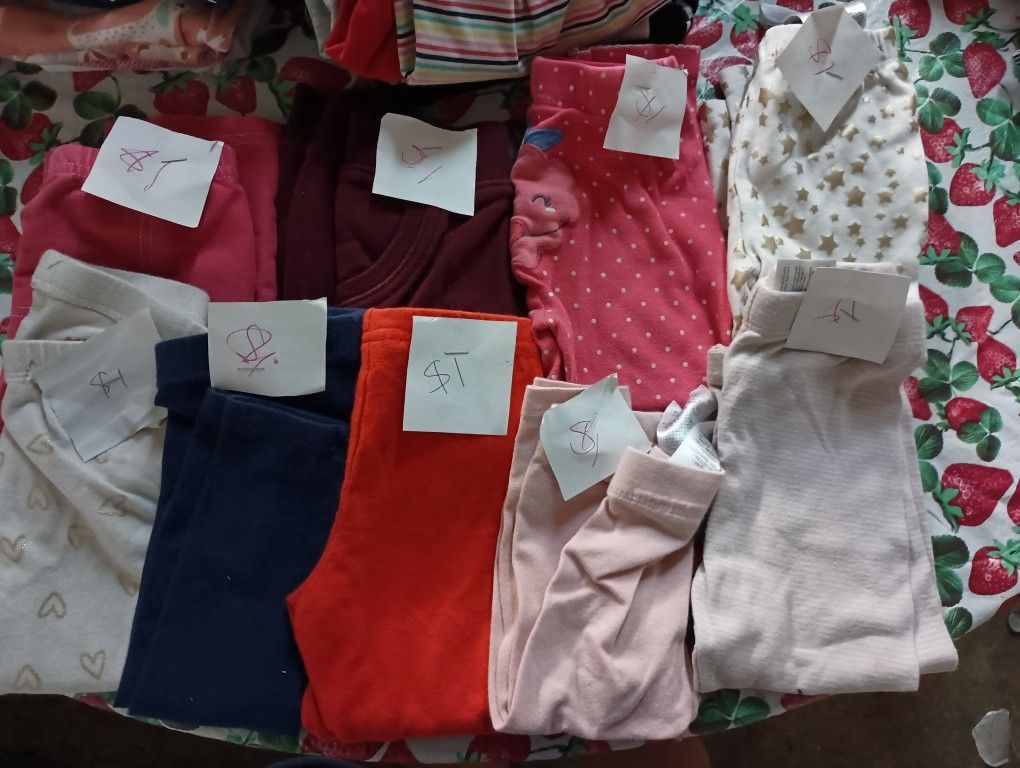 Baby Girl Leggings Some 6 Mo Mostly 12-18 Mon