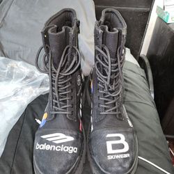 Balenciaga Men's Combat Strike Boots Skiwear Editing