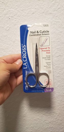 New Nail and Cuticle Tapered Scissors Sally Hansen La Cross Stainless Steel # 72835