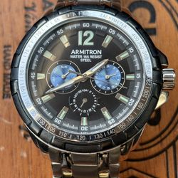 Brand New Armitron Men's Dress Round Watch, Silver Bracelet