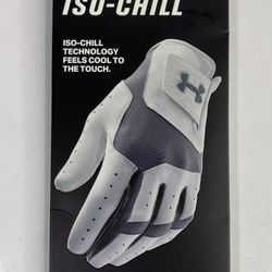 Brand New Under Armour Iso-Chill Golf Glove Left Hand White Gray Men Sizes Medium, Large, XL