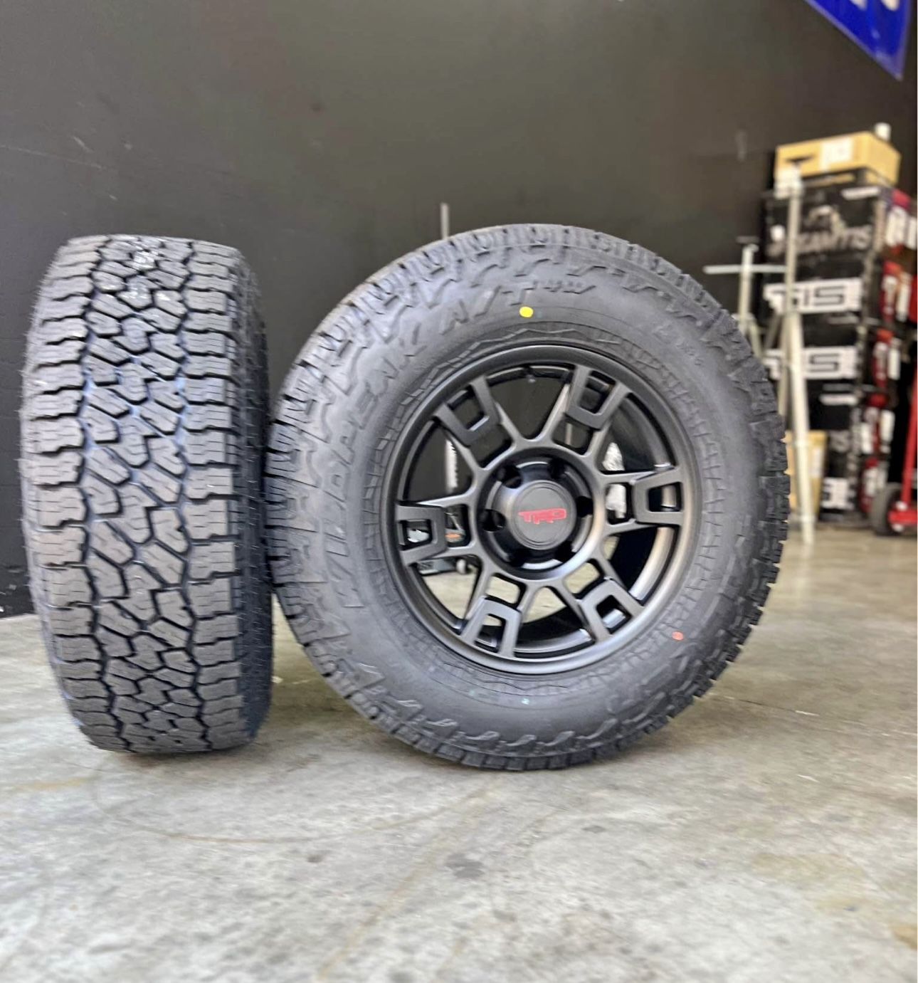 New Wheels And Tires Package Deal !! 17" Sema Style TR1 Wheel 265/70R17 Falken Wildpeak AT4W Tires