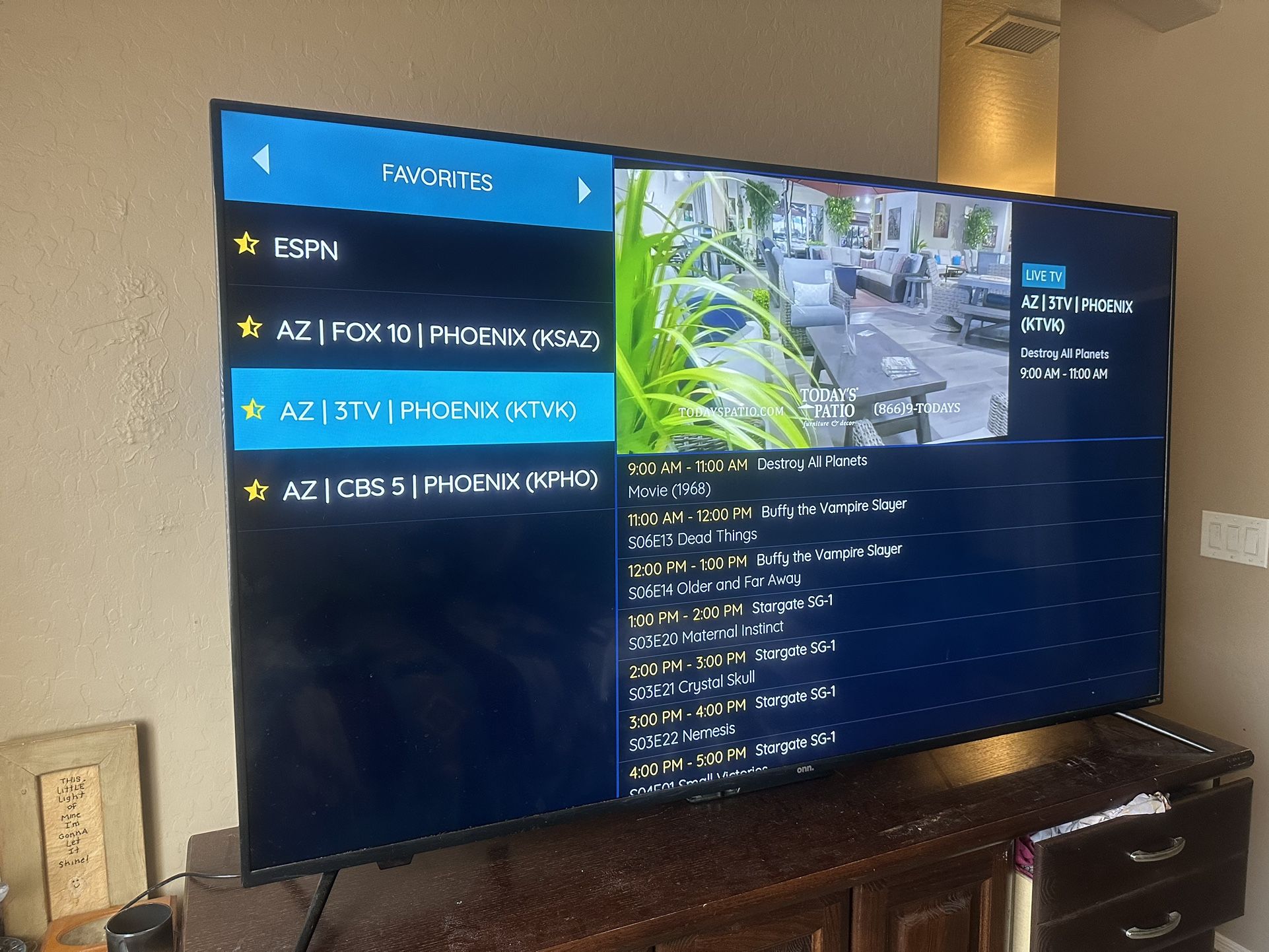 75 Inch TV w/ Fire stick