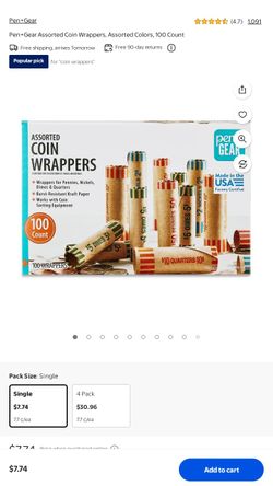 New Box Of Coin Wrappers 🪙 $2