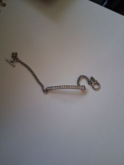 Banana Republic Silver Bracelet with Dianond Like stones