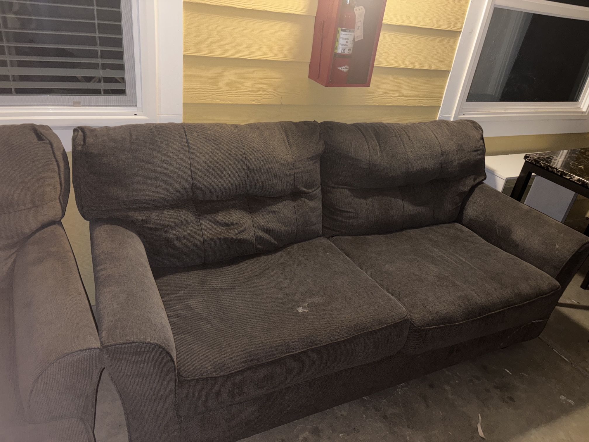 Three seater couch and a loveseat