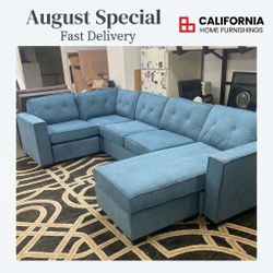 3-Piece Reversible Sectional Sofa