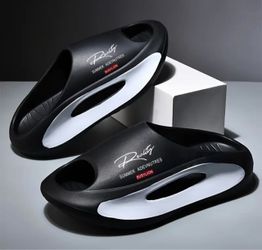 BUSYLION "Summer Adventurer" Design Women's Platform Slides, Fashionable Letter Print Sandals, Color-Block House Shoes, Thick Sole Height-Increasing F