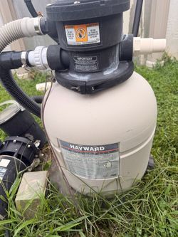 Hayward above ground pool pump.