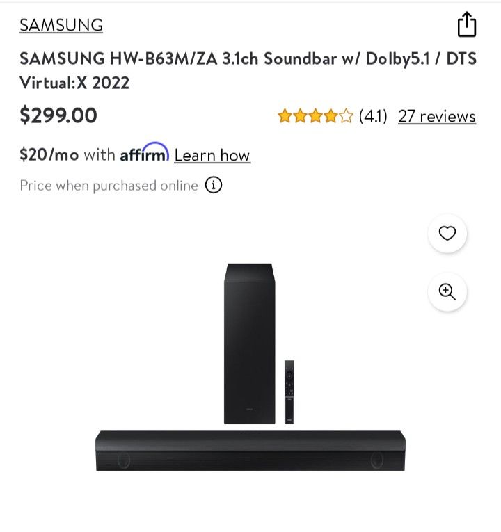 Samsung Soundbar B63m for Sale in San Bernardino, CA OfferUp