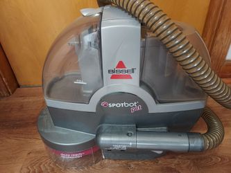 Bissell Proheat spotbot carpet cleaner shampooer upholstery cleaner stairs Proheat cleaner portable heavy duty lightweight with hose and attachment. P