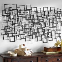Pottery Barn Forged Metal Sculpture Wall Decor