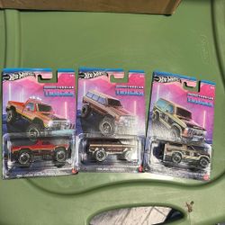 HOT WHEELS TUBULAR TRUCKS SERIES 2024 1/5, 3/5 & 5/5