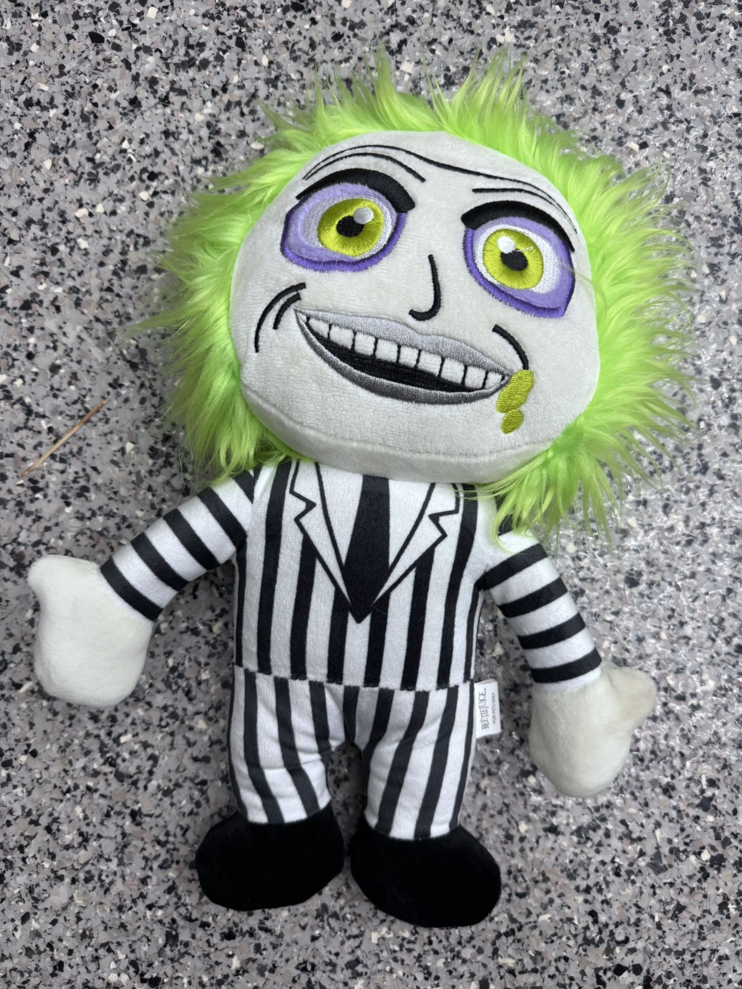 Beetle Juice Plush Dog Toy 