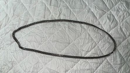 Silver-Tone Curb Link Chain Necklace