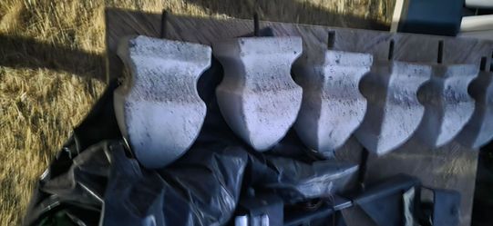 5 Gothic cement baluster tops