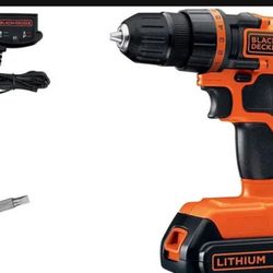 BLACK DECKER LDX120C 20V Max Lithium-Ion Cordless 3/8 inch Drill/Driver Complete