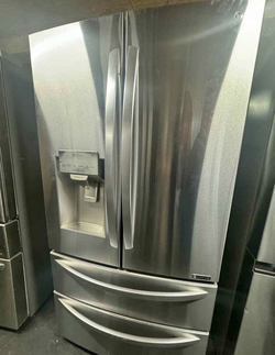 Stainless LG French Door Fridge with Ice Maker