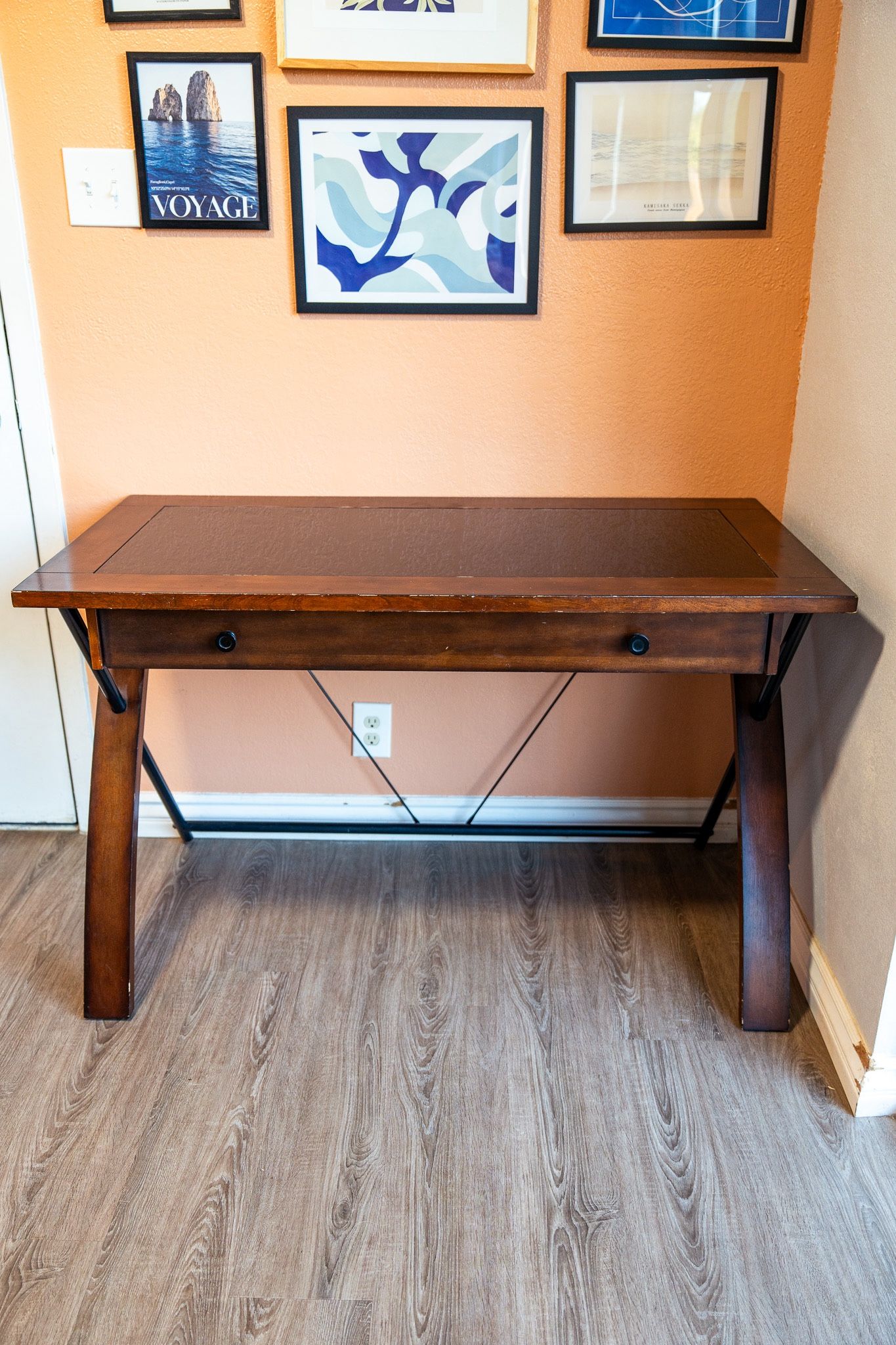 Whalen Wood Writing Desk with Drawer For Office