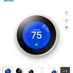 Google Nest Learning Thermostat 3rd Gen In White