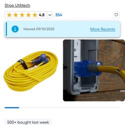 100 Ft Extension Cord 