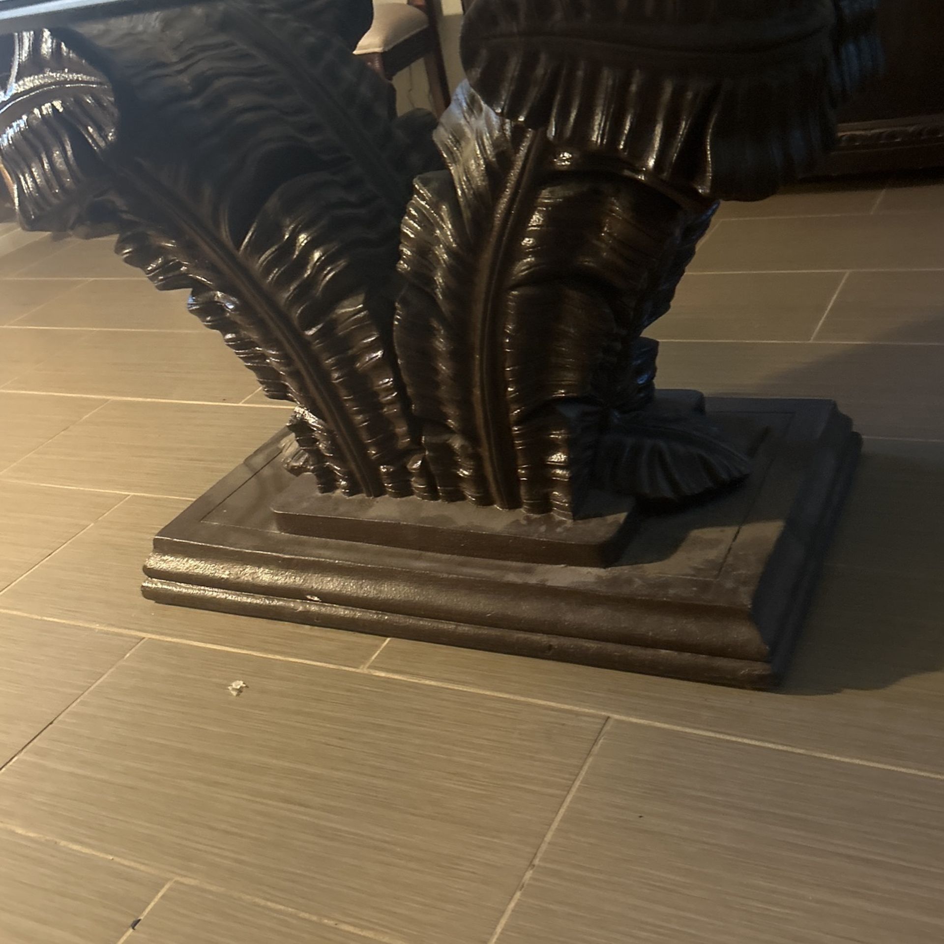 Large Wooden Carved Table