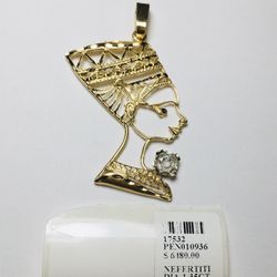 Nefertiti Pendent- 14KT YELLOW GOLD✨