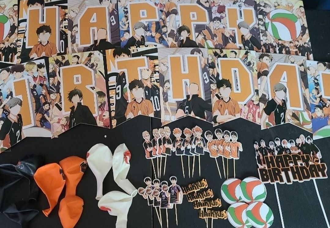 Haikyu Balloons Haikyu Decorations