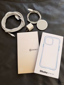 Apple MagSafe Charger + iPhone Accessories Bundle (Case, Cables, Screen Protectors)