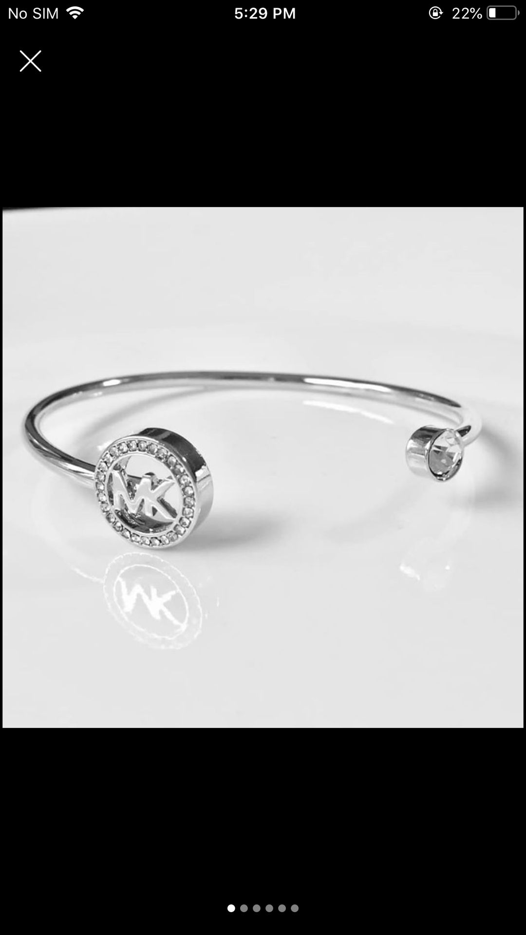 Mk Michael kors open cuff bangle bracelet women’s jewelry accessory