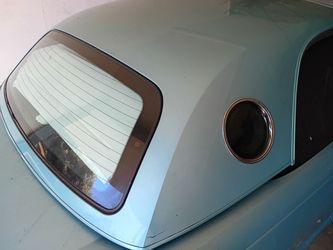 Light Blue Car Hardtop with Rear Window