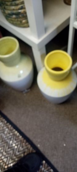 New Terracotta Drip Floor Vases Thick And Elegant Made In Portugal 