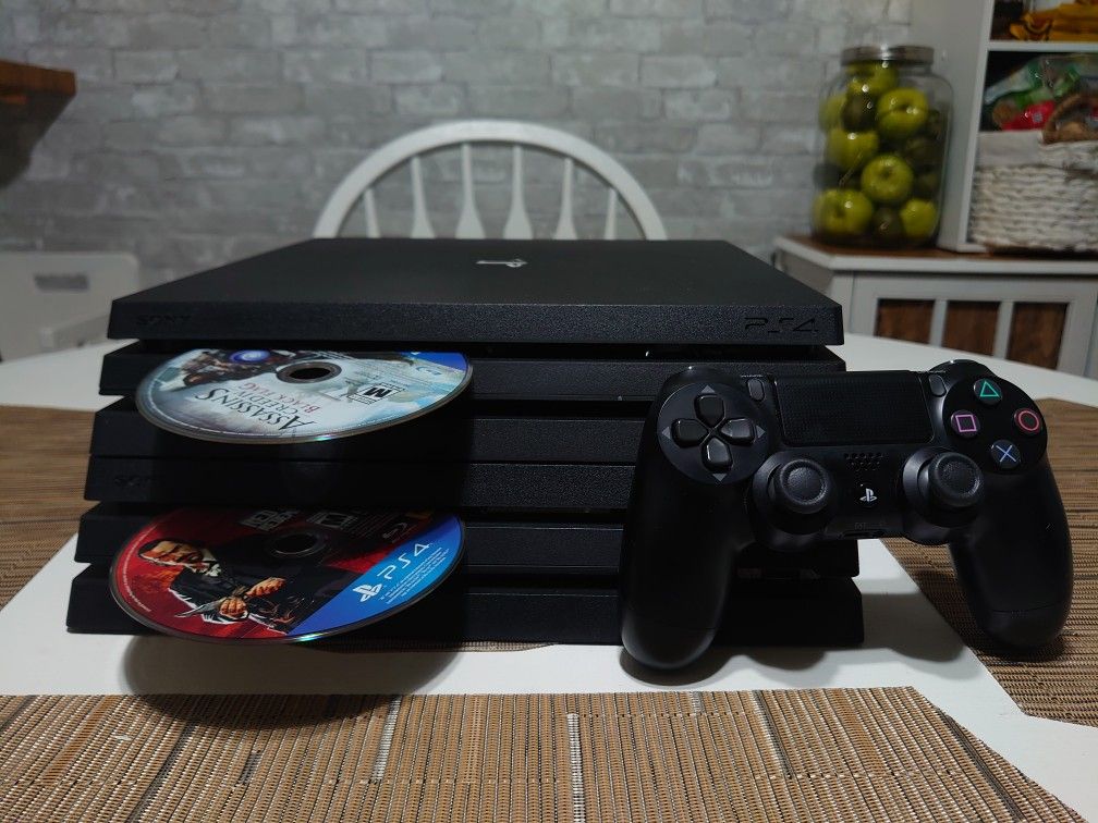 Ps4 Pro Playstation At Home Black 8K Sony Playstation Pro Home