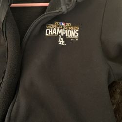 Fanatics Lrg. Mens World Series Dodger Hoodie, Black 20/20
