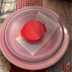 Pampered Chef Microwave Popcorn Bowl New 