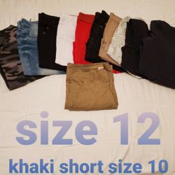 Boys long jeans, shorts, shirts, sweater size 12