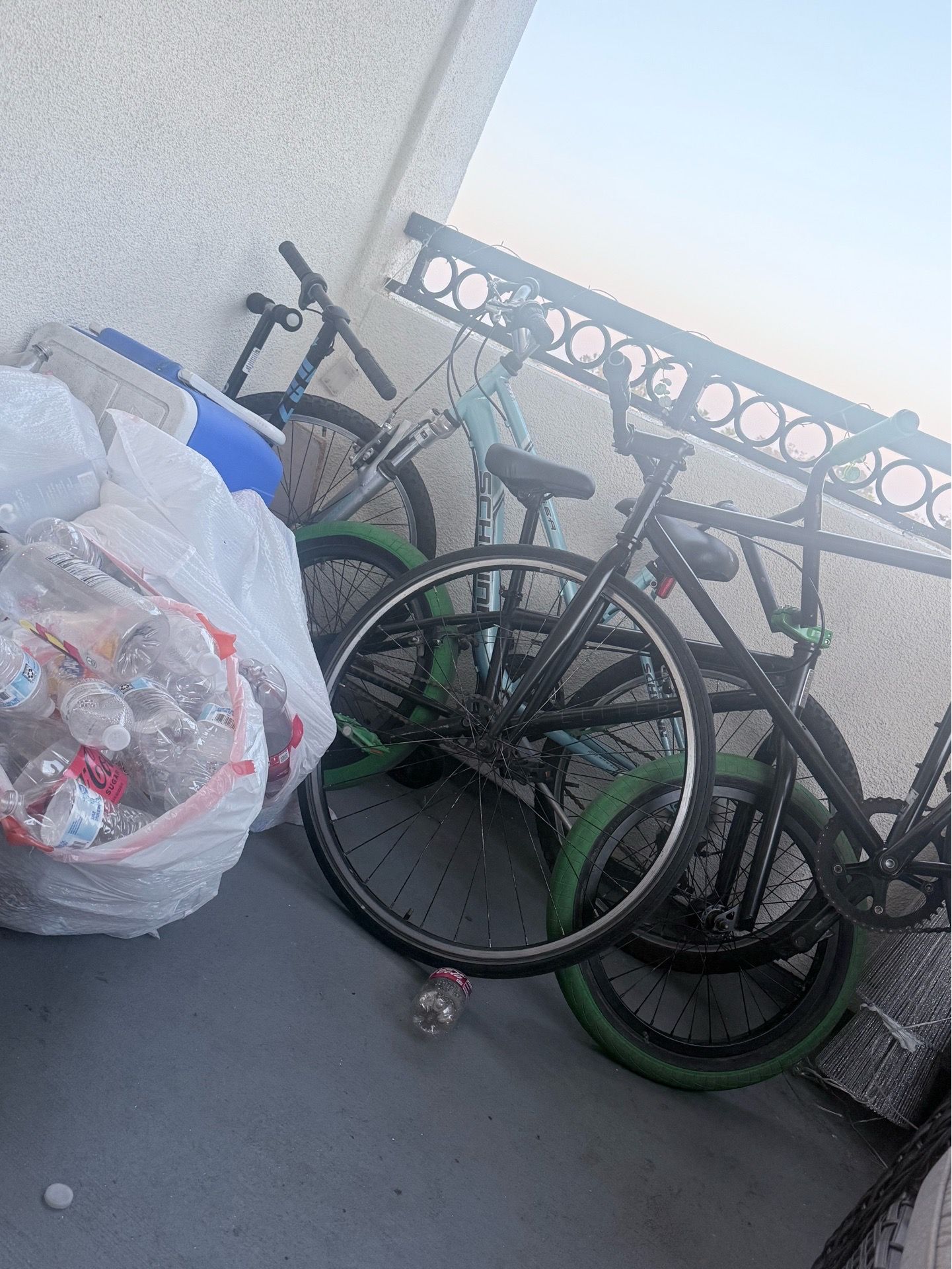 Elite bmx bike in green wheels works and everything still very well and a schwuin ranger