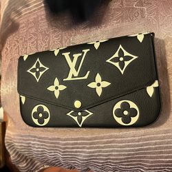 LV Rep Black Pouch