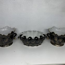 Matching Vases Set of 3 —Asian Pots—Oriental Ceramic Vases —Vases set of 3 ($60 set of 3)