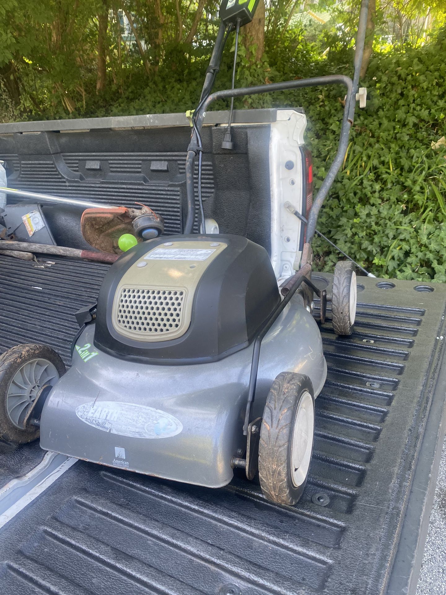 Electric Gas Mower, And Battery Operated Weedwhacker