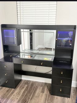 Vanity with LED lighting