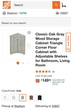 Brand New In Box Oak Corner Cabinet 