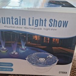 Swimming Pool Fountain Light Show 