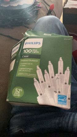 Philips 100 Clear Mini Christmas Lights
