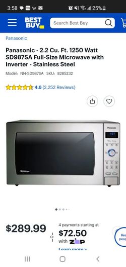 Panasonic Microwave Practically New. 